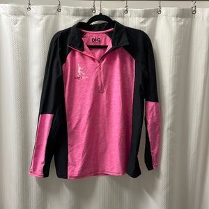 1/4 zip Pink & Black ‘Dirty Girl Mud Run’
